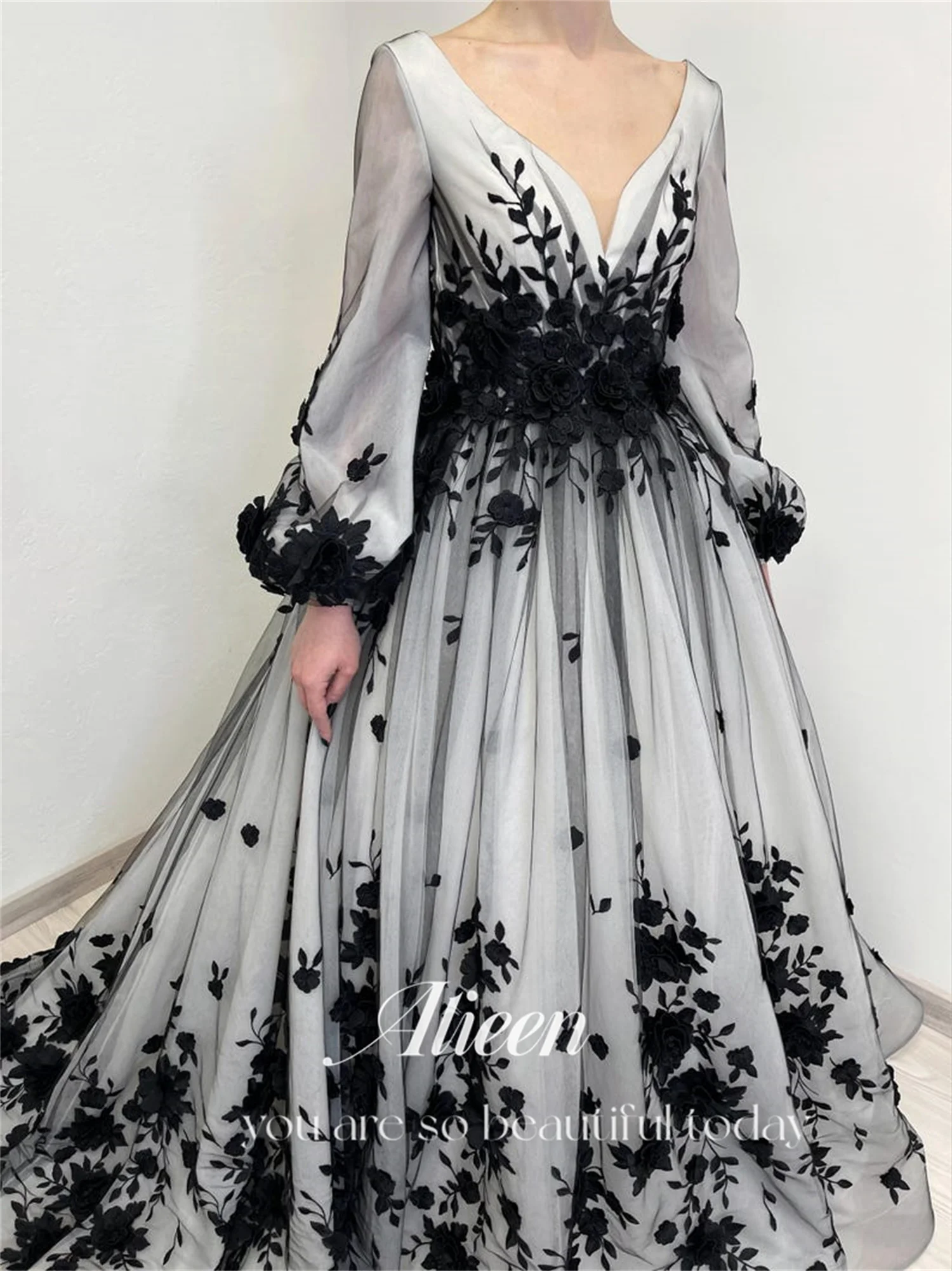 Aileen-vestido de novia personalizado de encaje, vestidos de fiesta elegantes y regordetes para mujer, Gala de noche, graduación, lujoso, largo, 2024