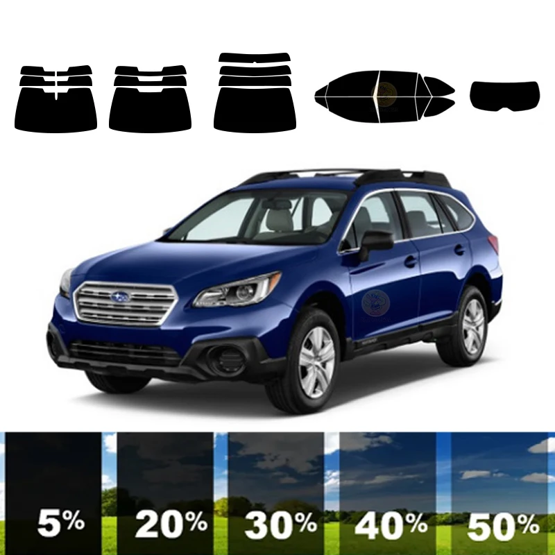 

precut Removable Window Tint Film For Car 100% UVR 5%-70%VLT Heat Insulation Carbon ﻿For SUBARU OUTBACK 4 DR WAGON 2015-2019