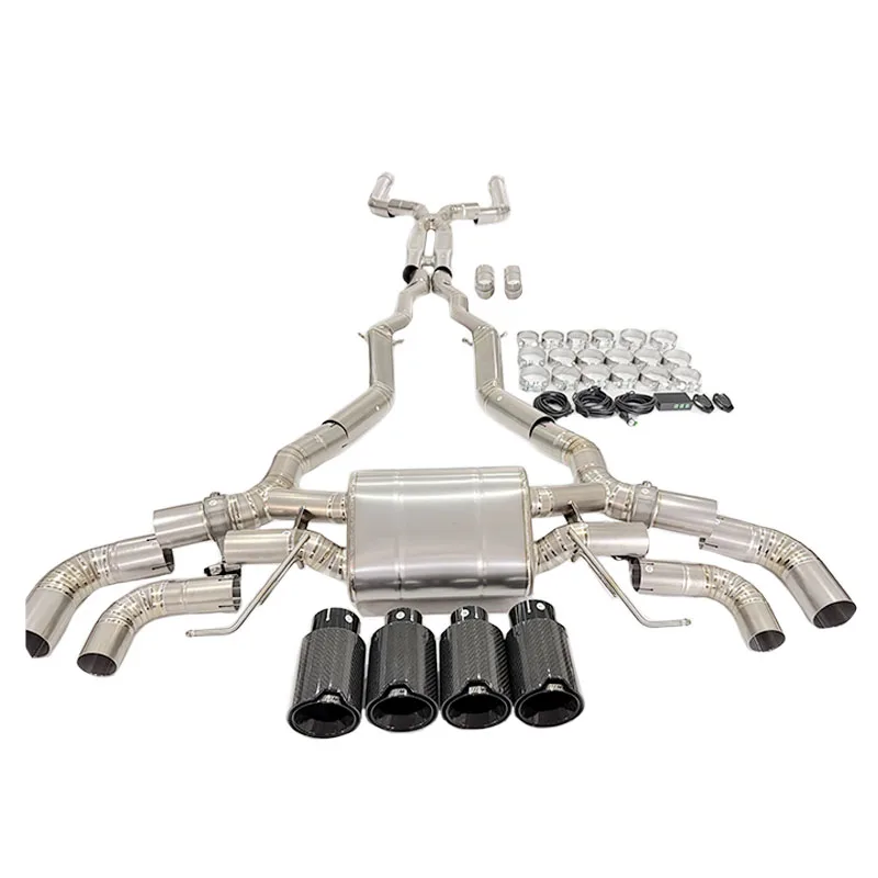 High Performance Valvetronic Titanium Catback Exhaust for M8 Competition F91 F92 F93 4.4T Muffler Catback Exhaust