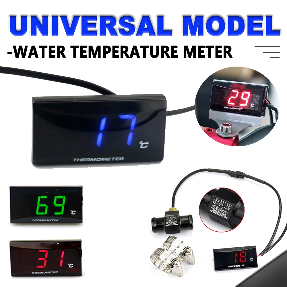 

Motorcycle Parts Water Temperature Mini Meter For XMAX250 XMAX 300 NMAX CB 400 PCX CB500X Sensor Water Temp Adapter Thermometer