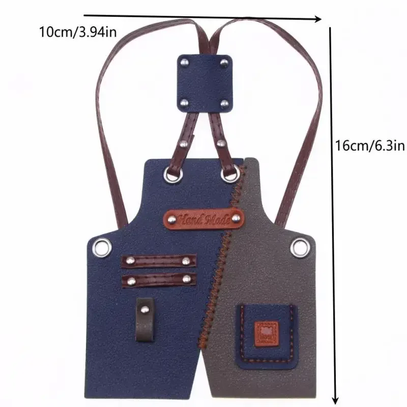 Delantal de trabajo en miniatura, ropa de muñeca para decoración de casa de muñecas, juguete