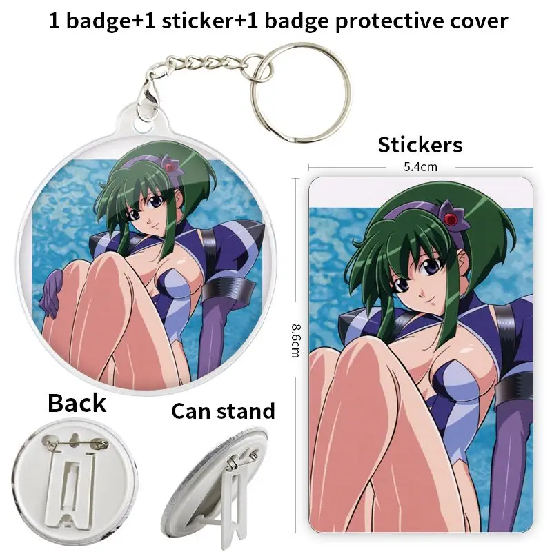 Vandread Dita Liebely juego Anime personaje insignia broche ancla periféricos PinCute ropa Loverinsignias personalizables