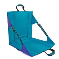 Silla de asiento de estadio, cojín blanqueador con respaldo acolchado, asiento de estadio reclinable, silla de estadio plegable para mujeres y hombres