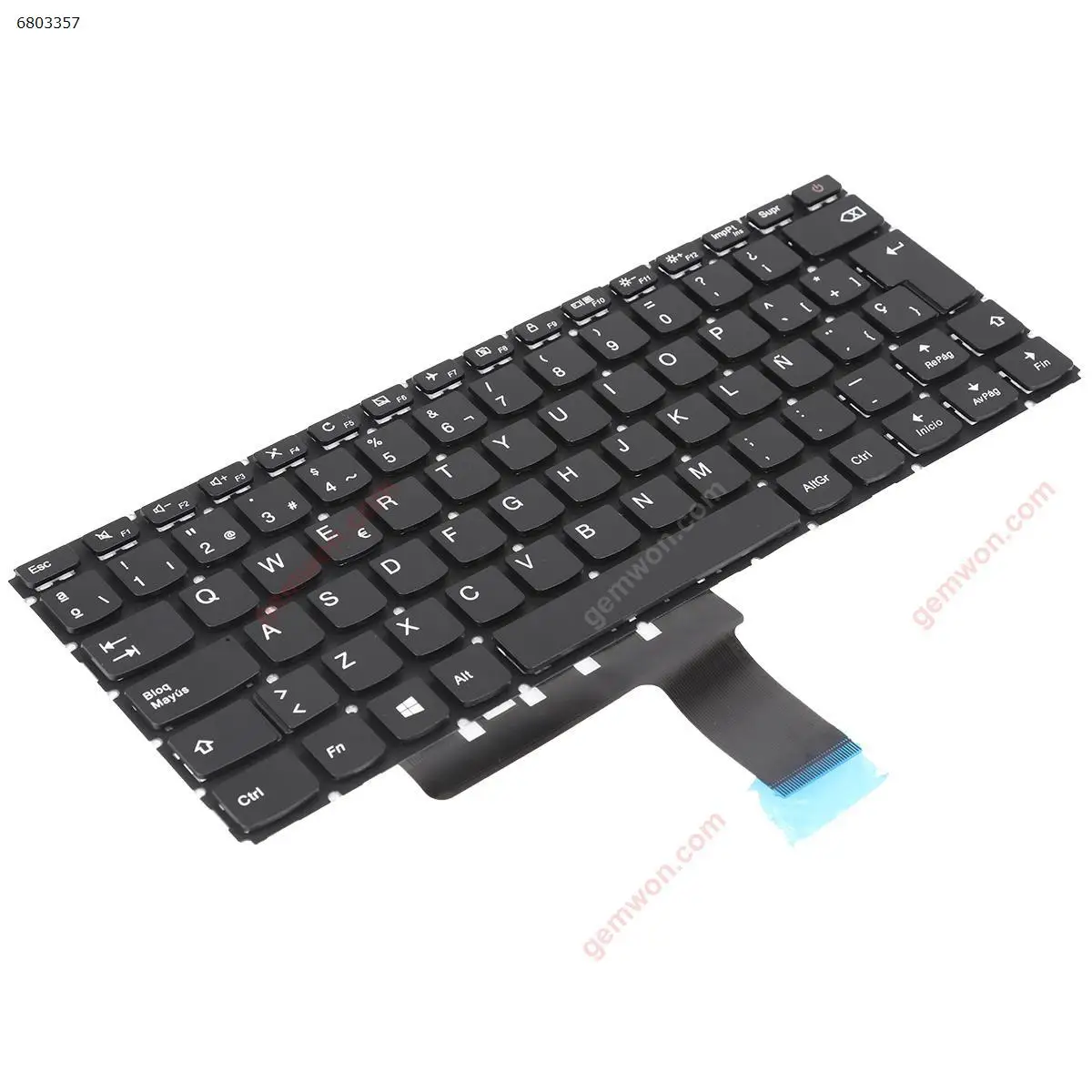 New SP Keyboard for LENOVO Ideapad 110-14IBR Black without Frame and Foil