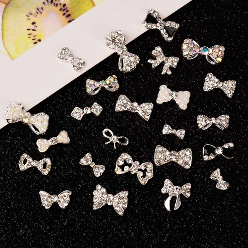 Jolis Nministériels ds Papillon en Perles Brillantes, Diamant, Super Flash, Clip, Bijoux à Faire Soi-Même, Décorations pour Ongles, Nail Art, Strass