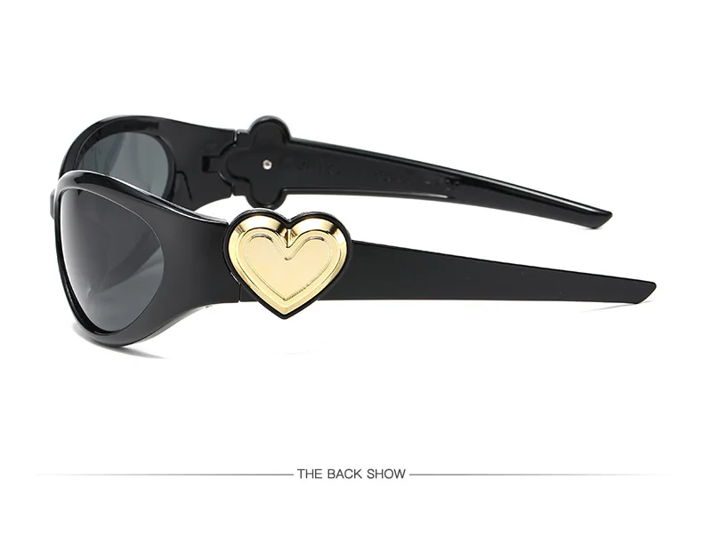 Ovale Y2K-Sonnenbrille für Damen, lustig, Vintage, 2025, Brillen, Damenmode, Persönlichkeit, Sonnenbrille, weiblich, Lentes – Detail 6