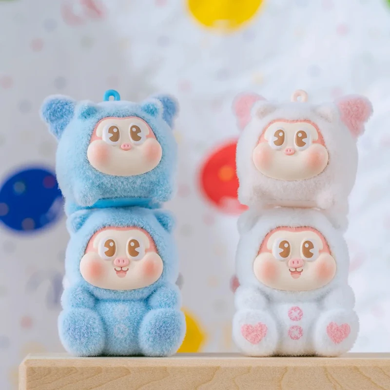 Scatola cieca serie Sllo Flying Pig originale Scatola misteriosa Kawaii Ornamento da tavolo Bambola in vinile Ciondolo carino mini bambola giocattolo Regalo di compleanno