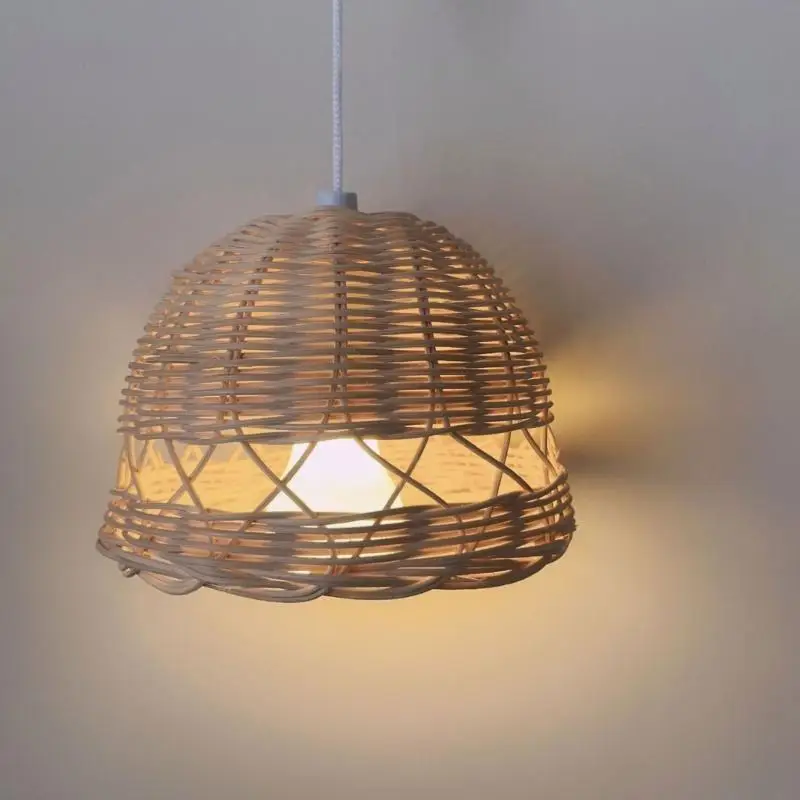 G99A Add Nature Charm to Your Space with this Durable Rattan Lampshade for Dining Area Living Rooms, Hangings Shade Ornament