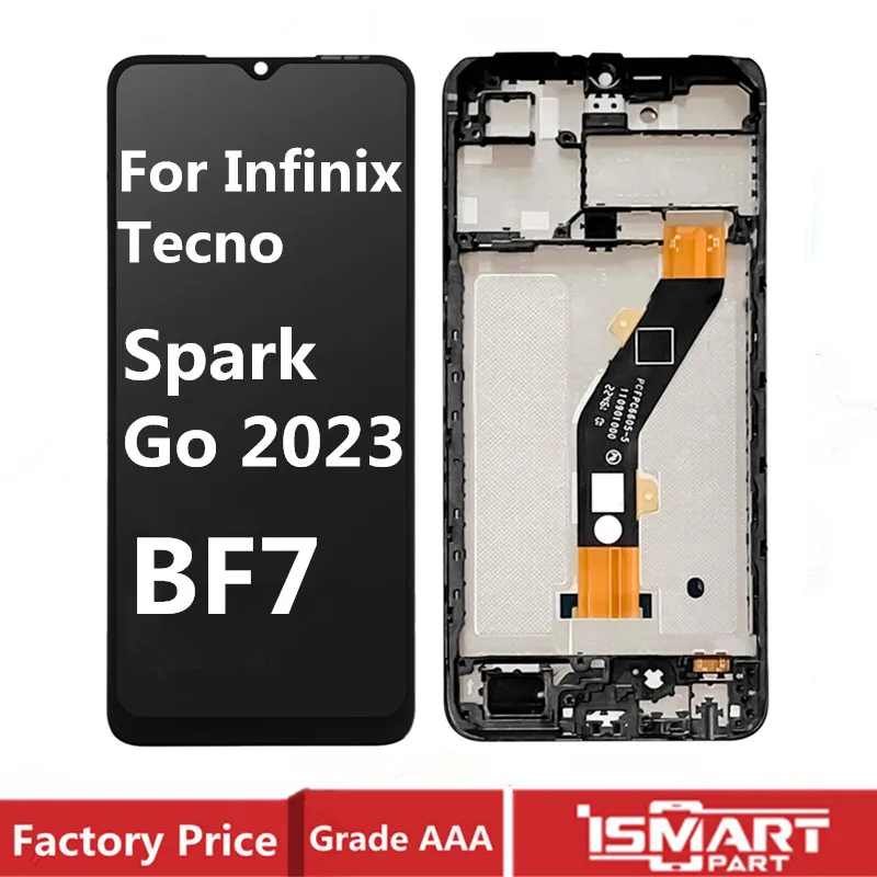 BF7 LCD For Infinix Tecno Spark Go 2023 LCD Display Touch Screen Digitizer Assembly with Frame Replacement Parts