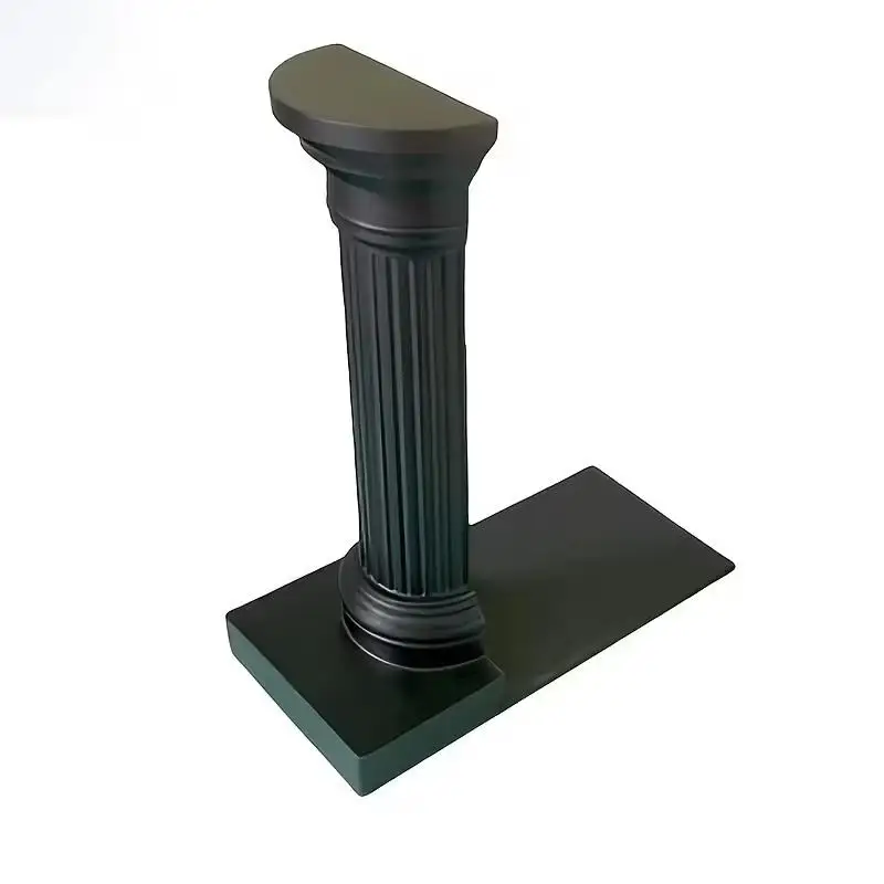 Minimalist 3D Printed Column Bookends 2 Pack Durable Book Stand Non-Slip Desktop Organizer for Student Dorm Home Office Use