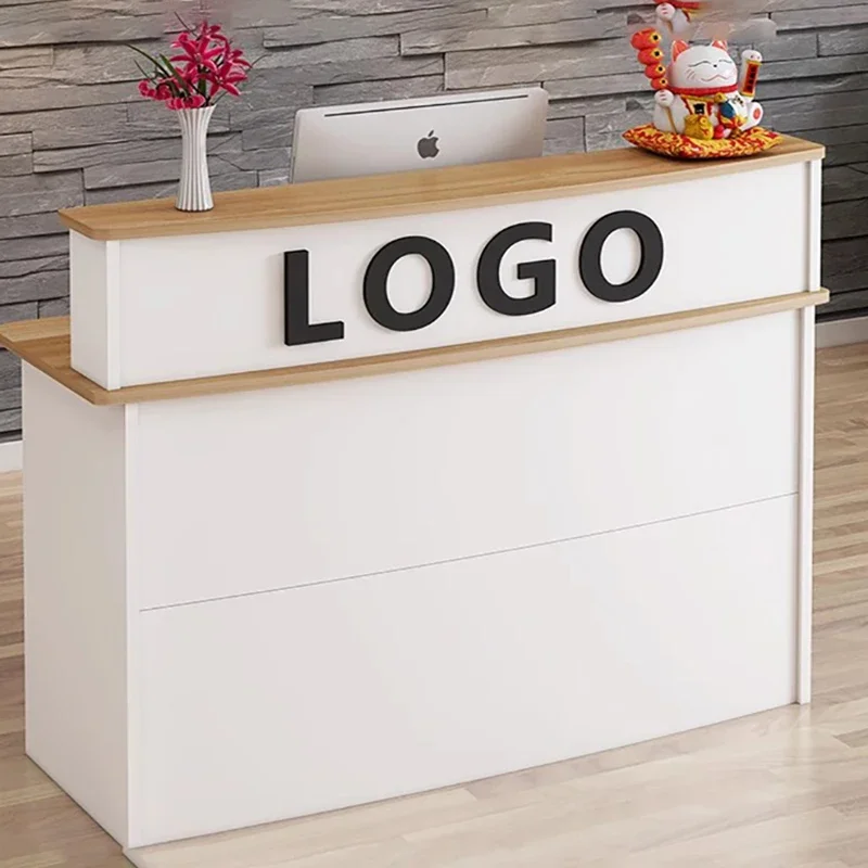 Reception Desk Beauty Salon Desks Nordic Design Bar Luxury Modern Reception Desks Stylish Office Mostrador Commercial Furniture