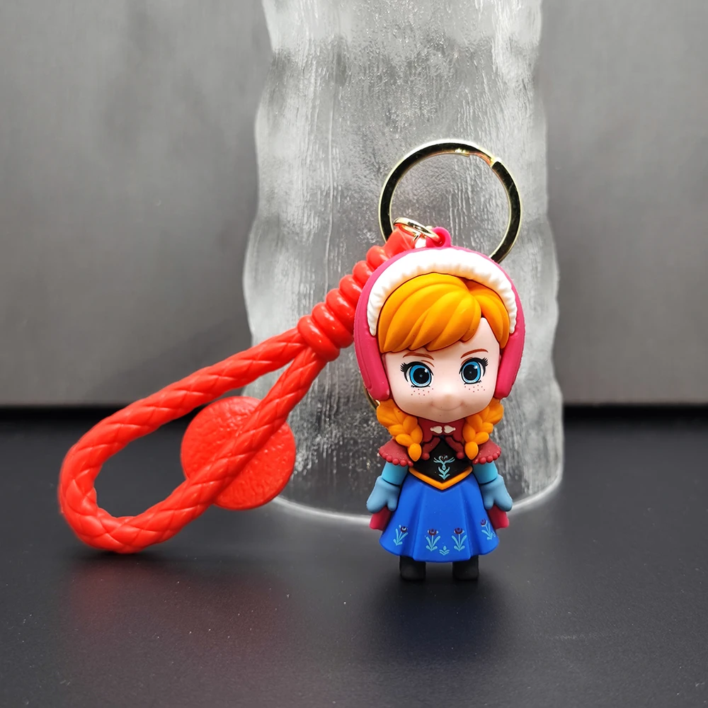 Cartoon Disney Anime Frozen Princess Elsa Pendant Phone Bag Ornament Jewelry Gifts Keychain Car Key Chain Key Ring Keyring