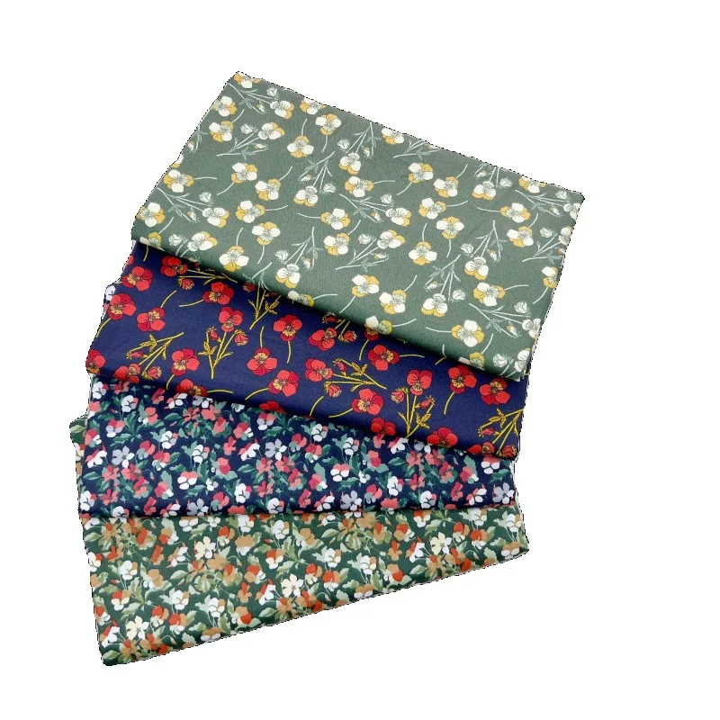 160x50cm Plant Flower Series Cotton Twill Printed Cloth Bedding Handmade Tablecloth Decorative Clothes Fabric