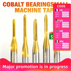 HSSE con rubinetto per formatura stagno M0.8 M0.9 M1.0 M1.5 M2.0 M1.3X0.3 M1.6X0.35 M1.9X0.4 maschi filettati a vite a macchina