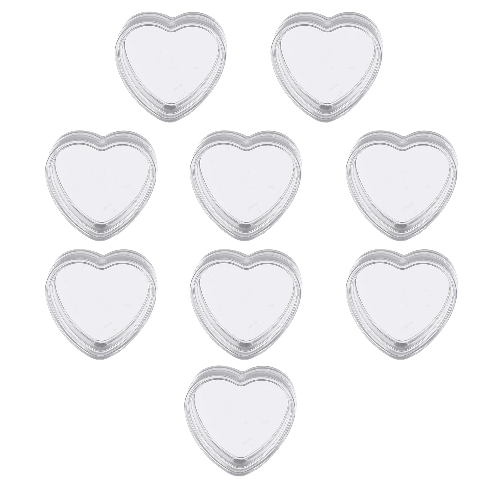 

100 Pcs Storage Jar Clear Container Cream Pot Jars Makeup Creami Heart Creams Pots Plastic Empty Heart-shaped Travel