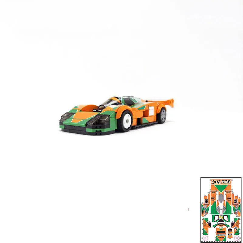 

261PCS MOC Speed Champions 787B 1991 24 Hours of Le Mans Racing Building Blocks City Sports Car Model Toy Brick New Year's Gift