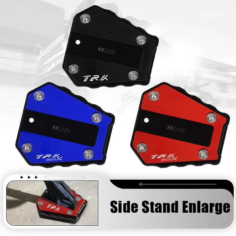 

Motorcycle Kickstand Foot Side Stand Extension Enlarger Support Plate Pads For Benelli TRK 502X TRK502X 2017-2024 TRK 502 X 2025