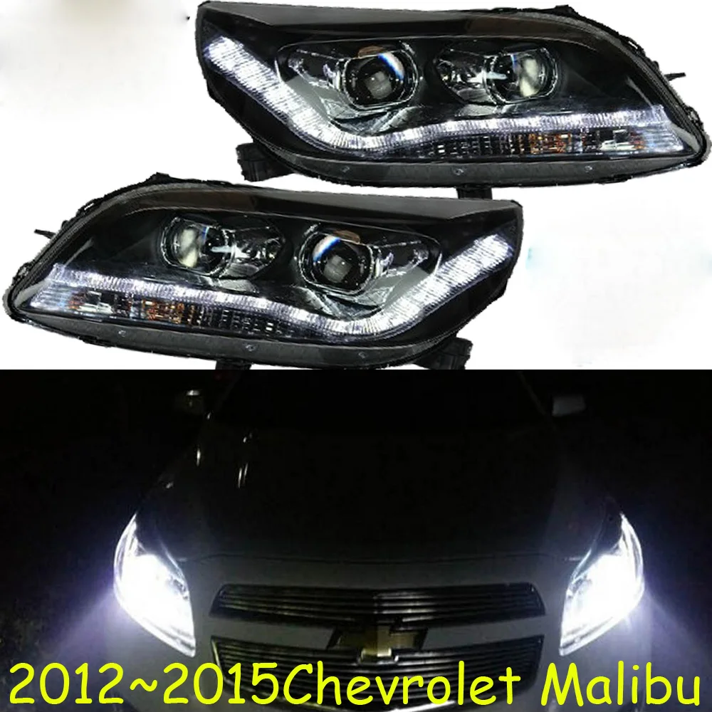 Bumper lamp for chevrolet Malibu Headlight 2012 2013 2014 2015year DRL Bi Xenon Lens HI LO Parking HID Fog Lamp Taillight LED