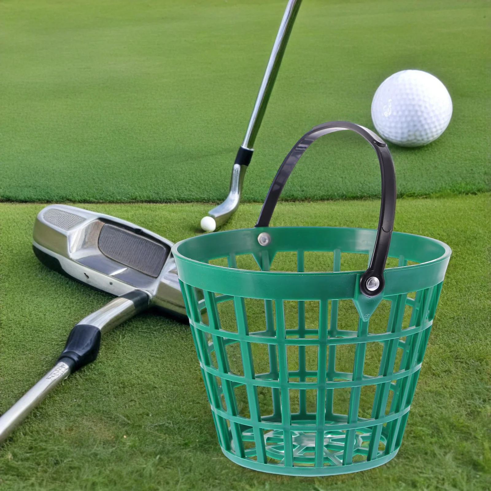 1 قطعة كرة جولف نايلون سلة تخزين دلو سعة كبيرة مقبض كرات في الهواء الطلق الحاويات مريحة حمل دلو #5