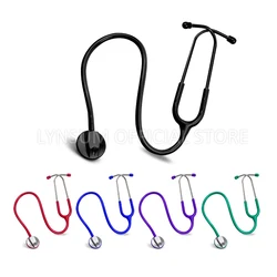 Single Head Professional Medical Adult Cardiology Doctor Stethoscope Cute Estetoscopio for Nurse Student with Earplug & Name Tag