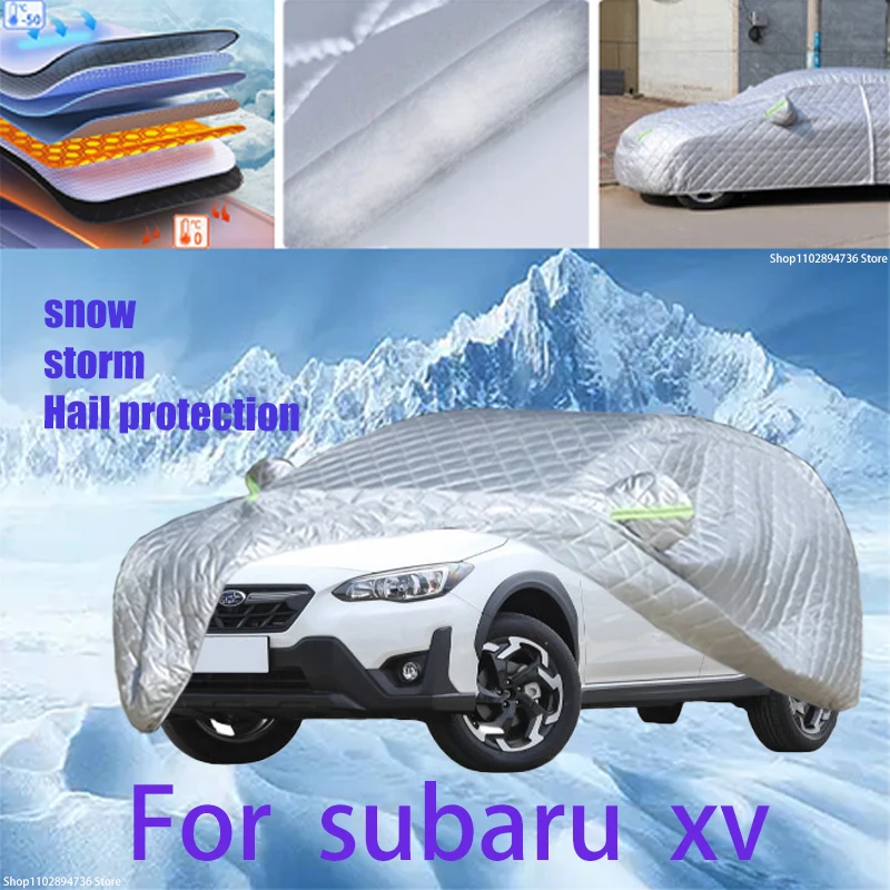 

For subaru xv Outdoor Cotton Thickened Awning For Car Anti Hail Protection Snow Covers Sunshade Waterproof Dustproof