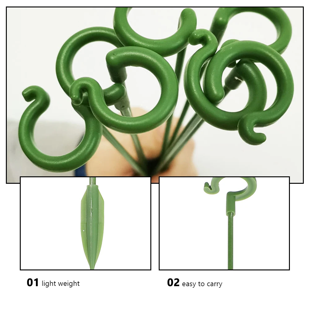 

20 Pcs Flower Stand Bracket Small Plant Support Green Glass Fiber Sticks Lightweight Gardening Supplies Indoor Use