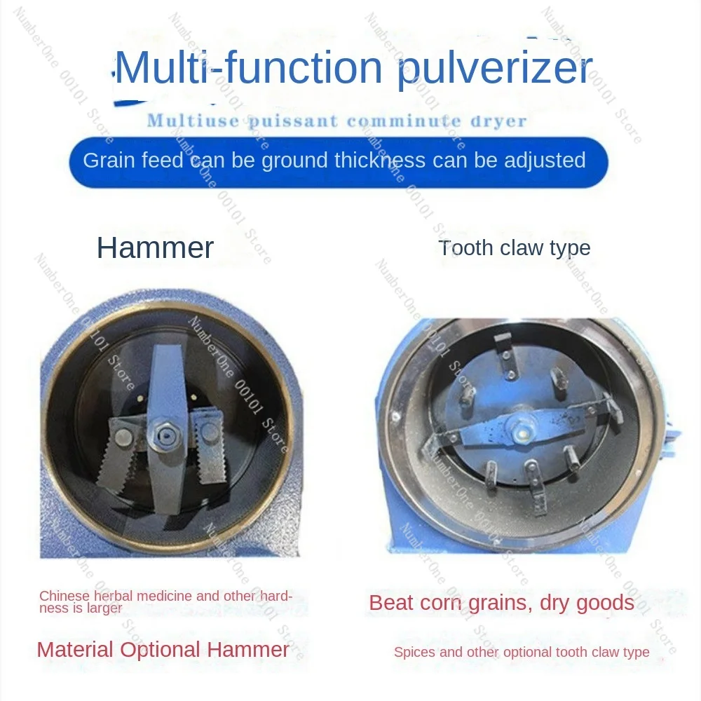 Wielofunkcyjna maszyna do hodowli proszków hodowlanych dla małych chińskie zioła młyn zbożowy dla gospodarstw domowych
