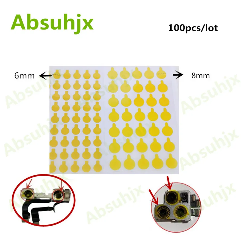 100Pcs Protective sticker Dust stickers high temperature tape for iphone 11 12 13 X Pro Max camera infrared dot matrix