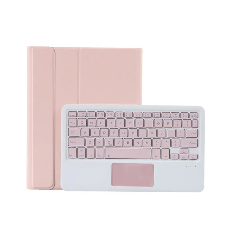 Funda para tableta TPU con teclado táctil inalámbrico dividido para iPad Air 4 Air4 iPadAir 2020 A2324 A2072, funda de cuero PU con soporte