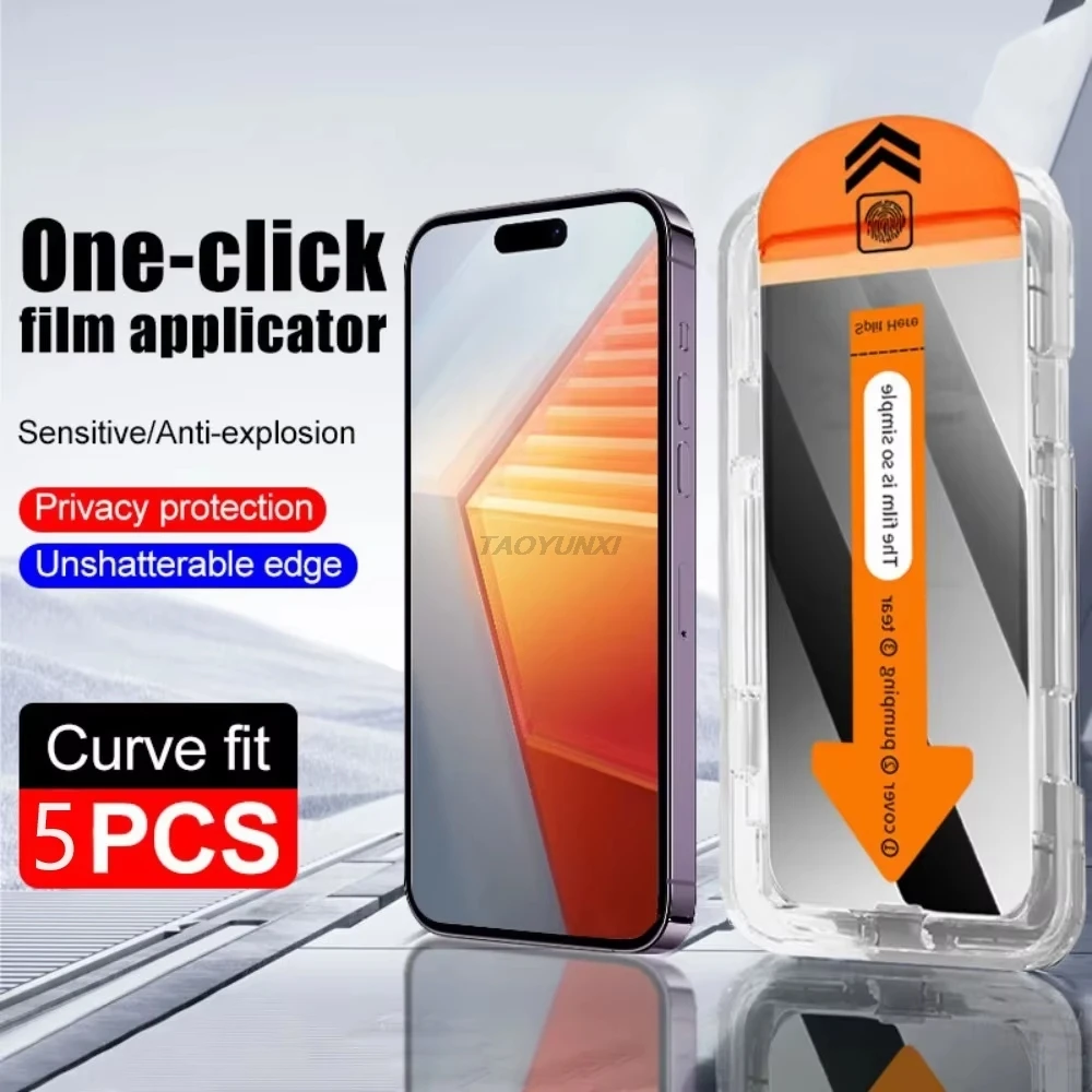 

5Pcs Dust Free Privacy Screen Protector For Xiaomi Redmi Note 14 13 Pro 12 11 10 9 8 12S 11S 10S 15C 14C 13C 12C 10C Glass Film
