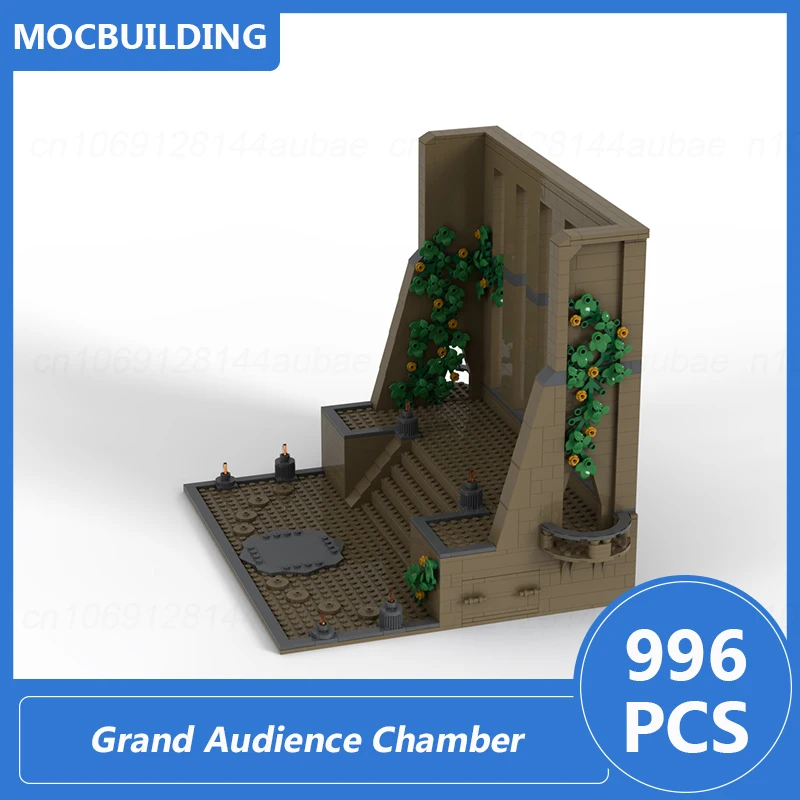 Yavin 4 templo grande câmara de público mini expositor modelo moc blocos de construção diy montar tijolos brinquedos de natal presentes 996 pçs