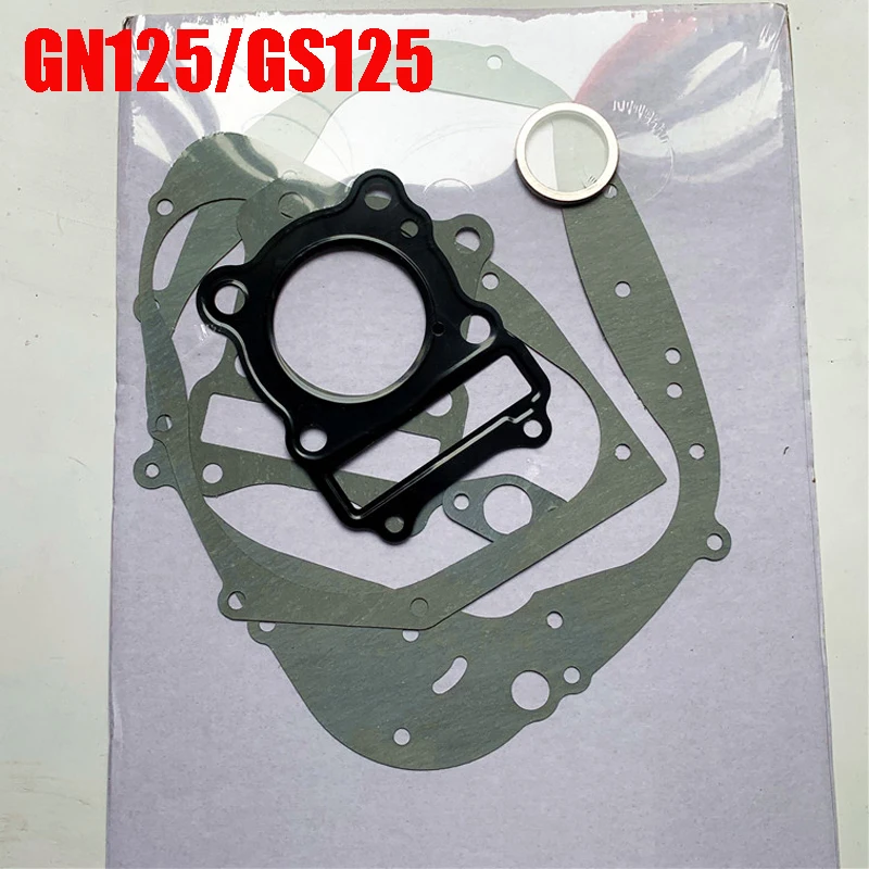 Motorcycle Gasket Kit for Suzuki Haojue Qingqi Jincheng GN125 GS125 HJ125 EN125 Engine Cylinder Crankcase Clutch Magneto Seal