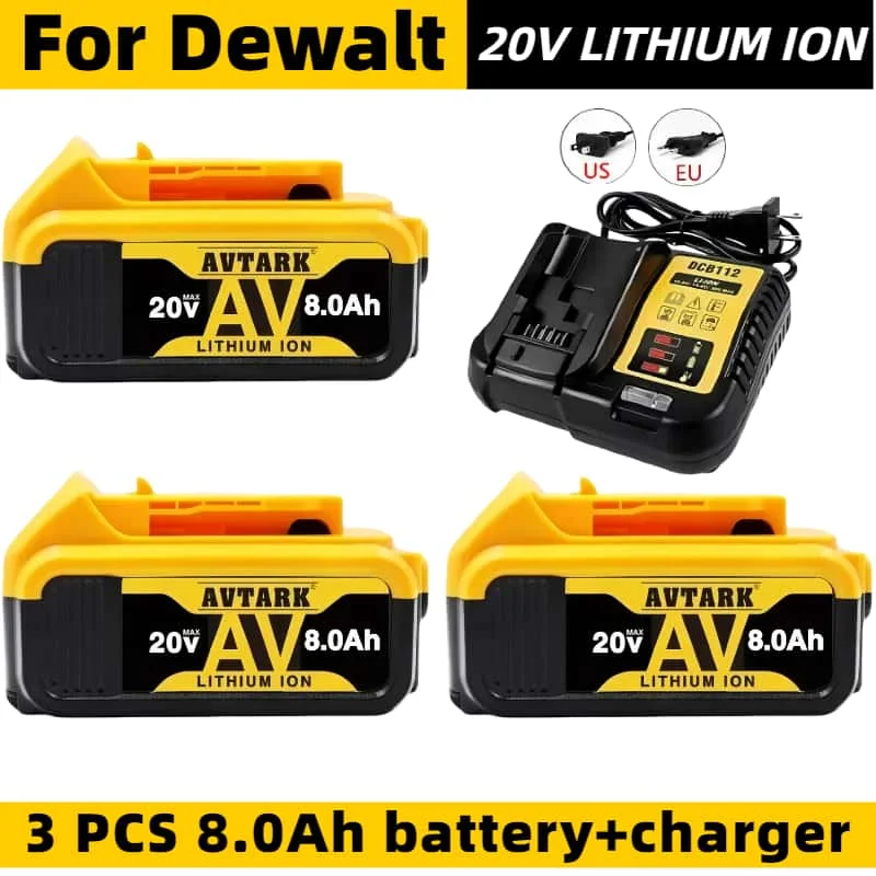 

New 100% Original 12000mAh 20V for Dewalt Power Tools Battery DCB206 20V 12.0Ah DCB206 20V rechargeable Battery DCB200 DCB205