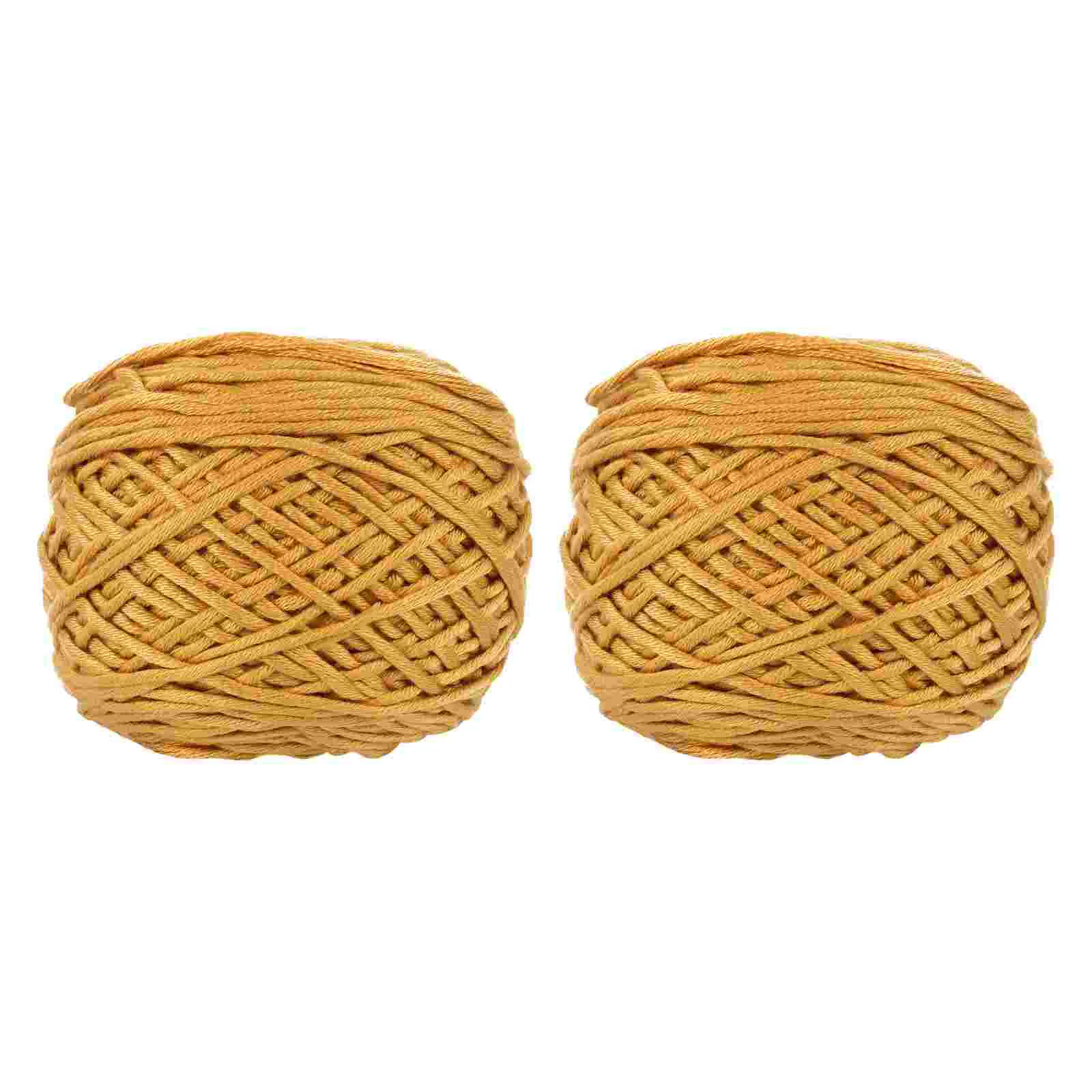 

2 Pcs Giant Wool 16 Strands of Cotton Thread Hand Knitting Yarn Yarns Cashmere for