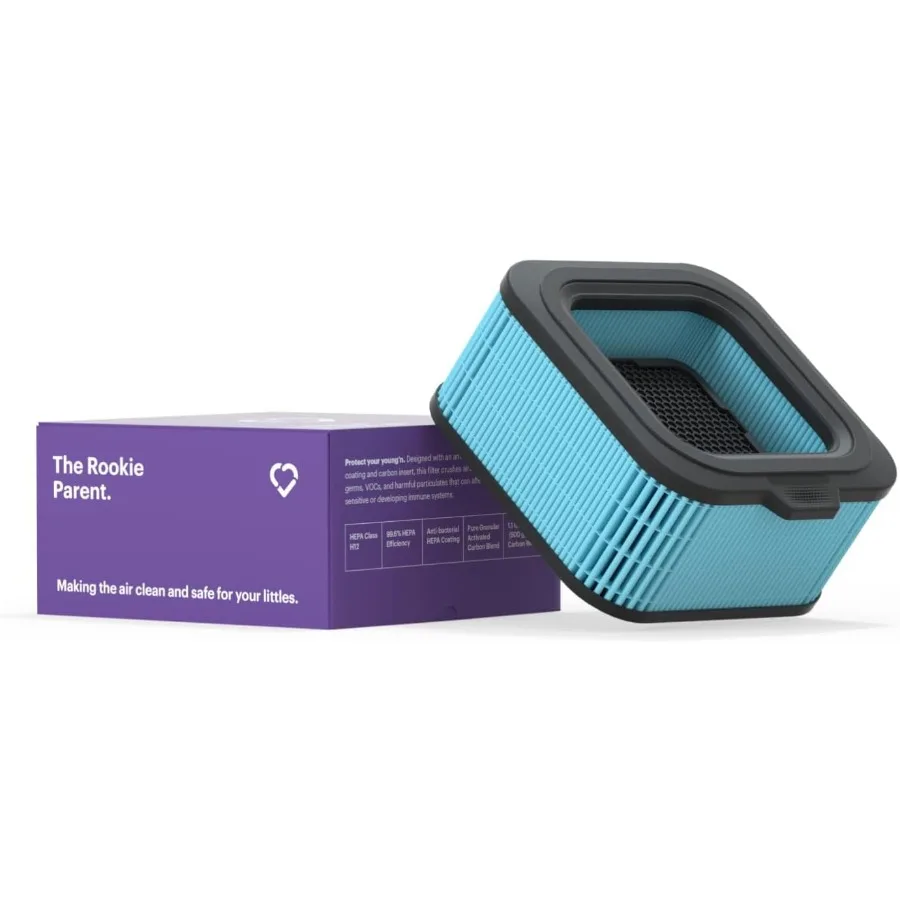 

Air Rookie Parent H12 HEPA Carbon Home Replacement Filter Genuine Air Filter Nursery Baby Use Removes Dust Odors Pollen Ideal f