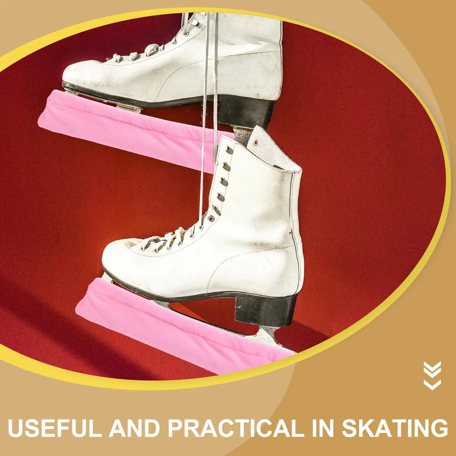 

1Pair Skating Blades Covers Hard Protective Guards for Ice Skates Prevent Piercing Shoe Bags Extend Blade Life Compatible with