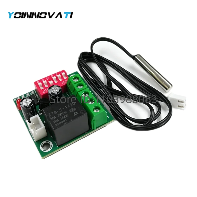 XH-W1701 Adjustable Temperature Control Switch High Precision 12V Temperature Switch Controller Temperature Control Instrument