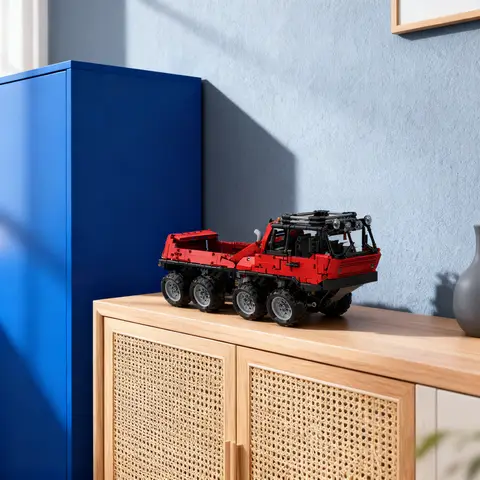 1490pcs MOC Tatra 8x8 Technical Model Building Blocks DIY Gift Creative Collectible Display Decor Premium Adult Kids Desk Home