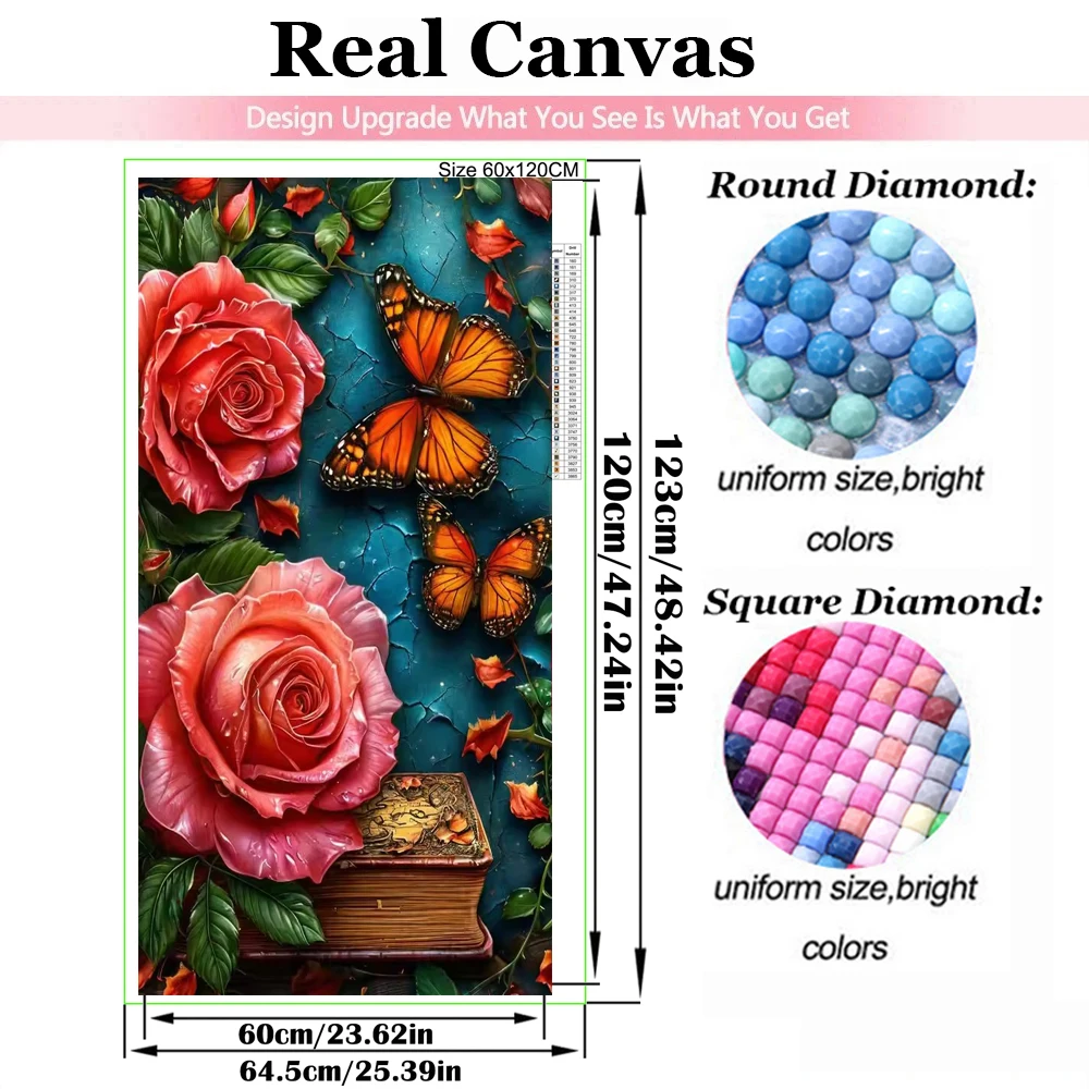 5D DIY Diamond Mosaic Diamond Painting Art Fantasy Flower Butterfly Book Embroidery Square Round Castle Landscape Cross Stitch