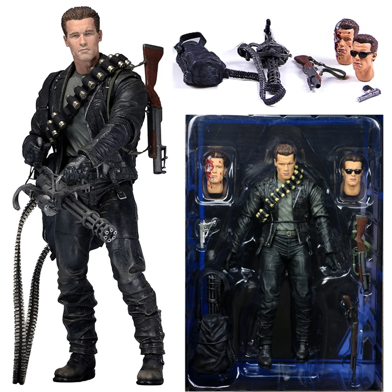 

NECA Terminator T-800 Judgment Day T-800 T-1000 Arnold Schwarzenegger Action Figure Collectible Model Toy 7" 18cm Gifts