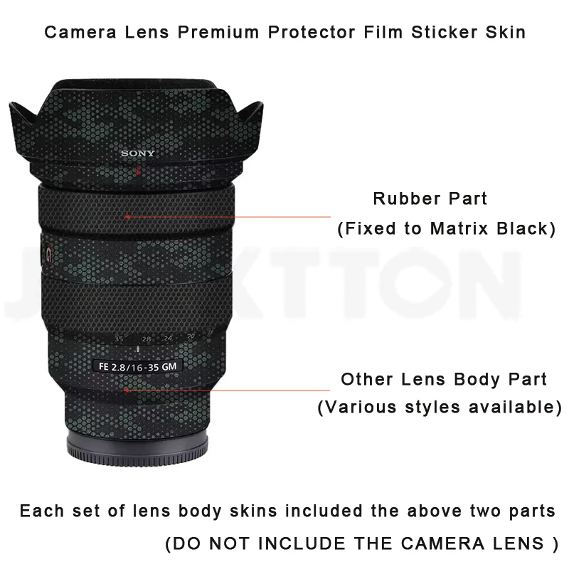 FE 16 35 2.8 Camera Lens Protector Coat Body Vinly Wrap Film Skin Premium Sticker Photography Decal for Sony FE 16-35mm F2.8 GM