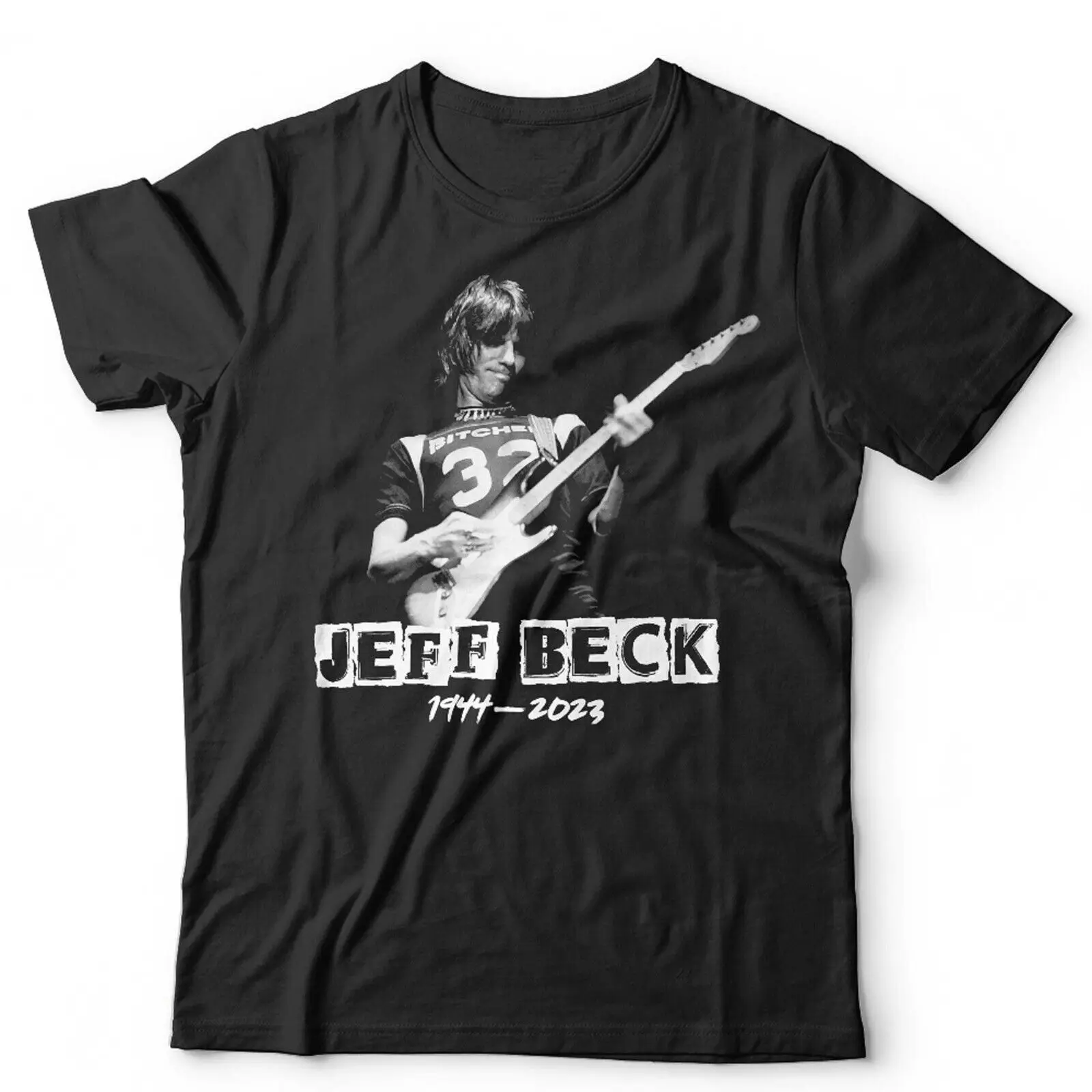 Jeff Beck T Shirt Yardbirds Vintage Retro Blues Rock Jazz Guitar