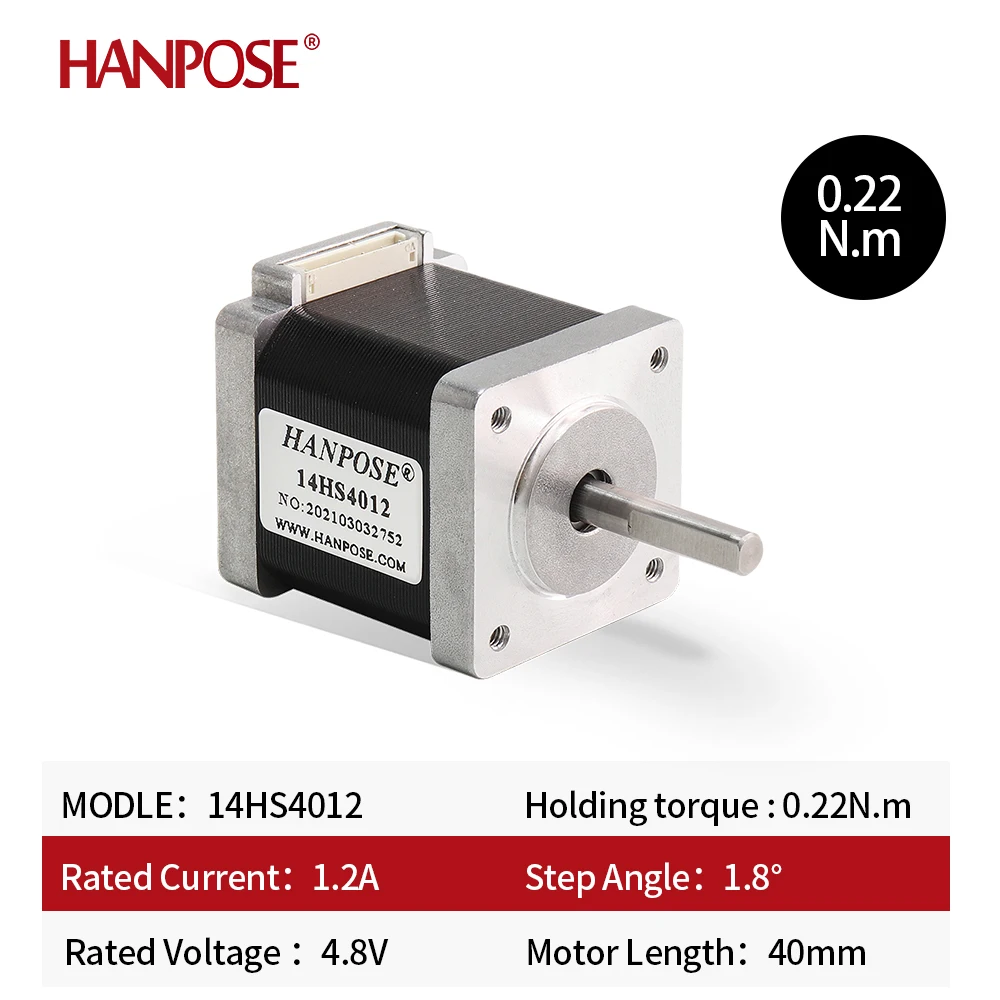 Nema14 Stepper Motor 1.2A 0.22N.m Torque 14HS4012 1.8 Degree  2 Phase  Hybrid Stage Lights Accessories 35 Stepper Motor