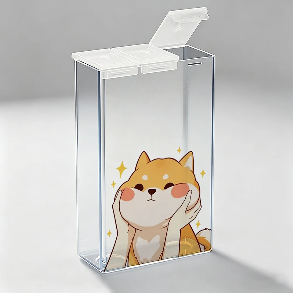 Cartoon Pet Cute Portable Cigarette Box Transparent Anti-Drop Moisture-Proof Soft Box Cigarette Protective Case Outdoor