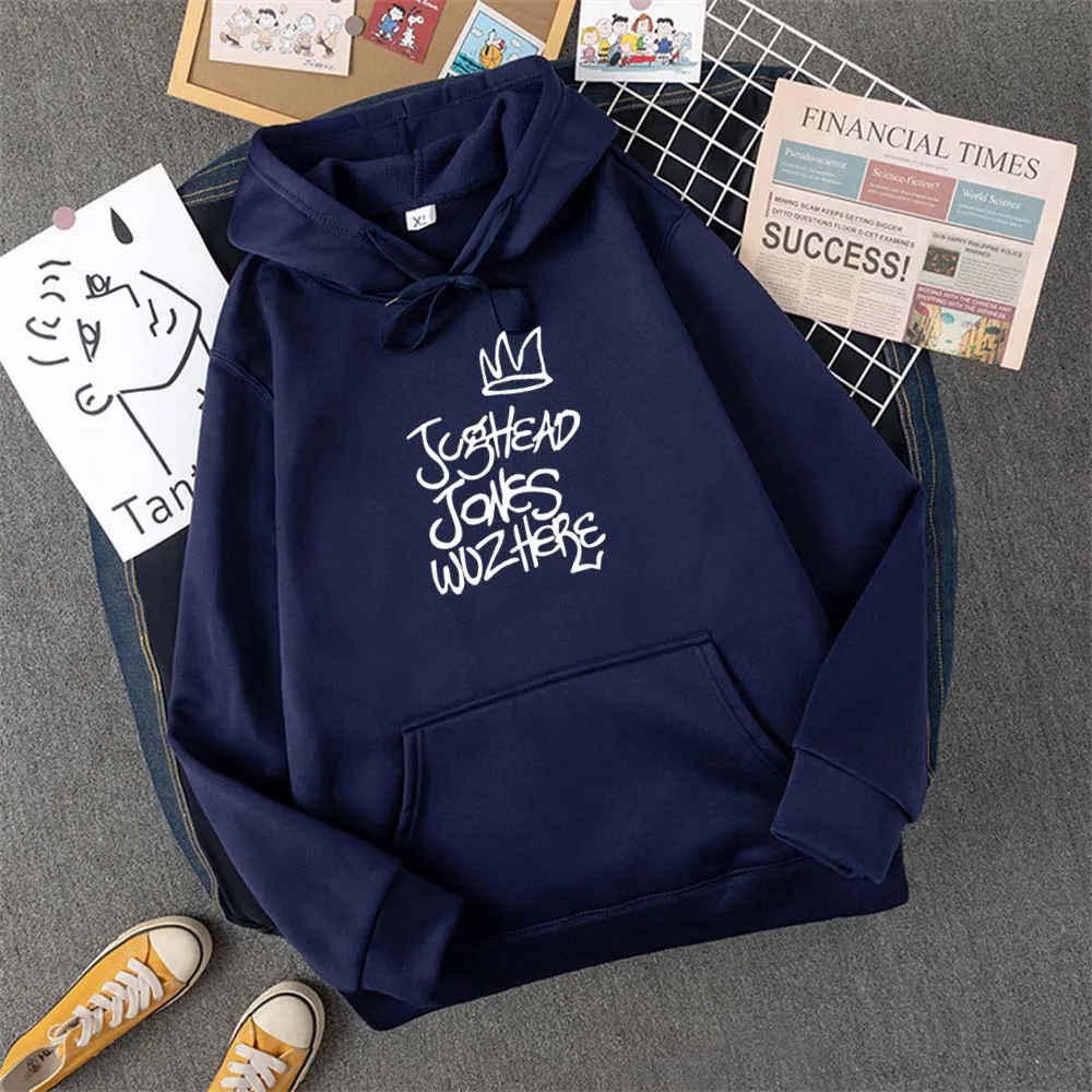 Hoody Riverdale Women Pocket Street Sweatshirt Hip Hop Style Fleece Hoodie All-Match Comfortable Clothes