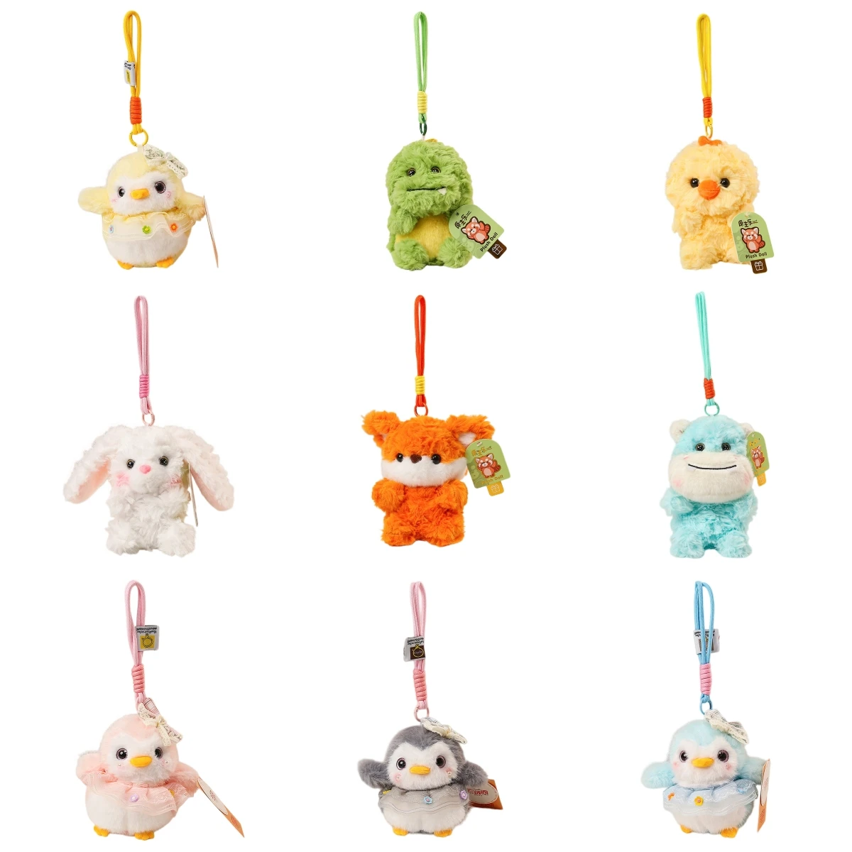 

Мягкая игрушка-плюш 13 см: милые животные (панда, лиса, пингвин, динозавр, кролик, бегемот, курица) – кавайная плюшевая кукла, подарок на день рождения