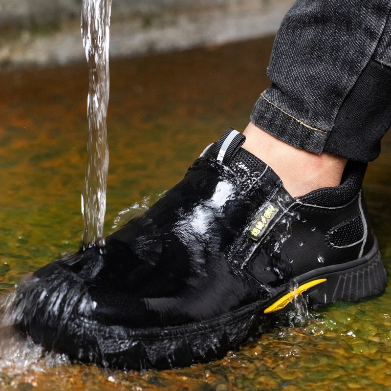 Waterproof Work Shoes 6KV Insulated Electrical Shoes Anti Scalding Safety Shoes Anti-smash Anti-puncture Indestructible Shoes