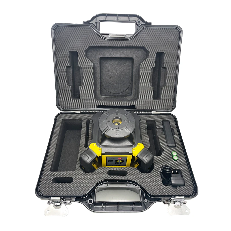 منحدر ثنائي المحور مع تعديل سرعة الدوران شعاع أخضر مستوى ليزر دوار ذاتي التسوية RT-90CG