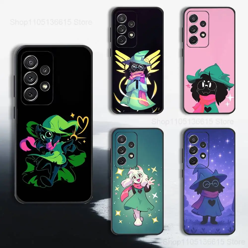 

Cute Art D-Deltarune R-Ralsei Phone Case For Samsung S25,S24,S23,S22,S21,S20,S10,S9,Ultra,Plus,Lite,FE,Soft Silicone Black Cover