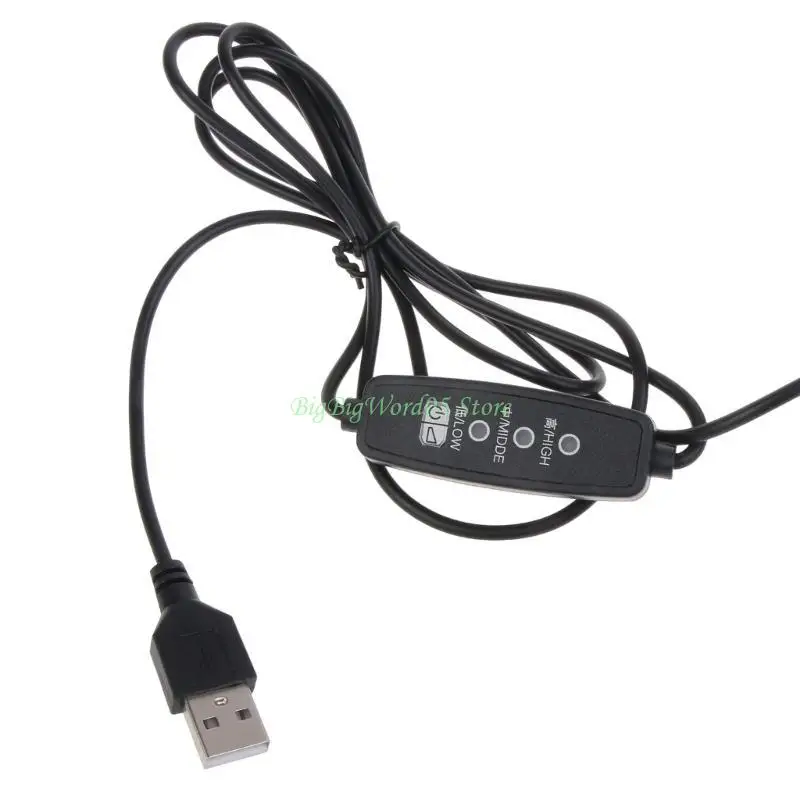 

24TE 9733 Вентилятор для барбекю Регулируемый небольшой вентилятор для печи DC5V для дома на открытом воздухе Кемпинг Угольный